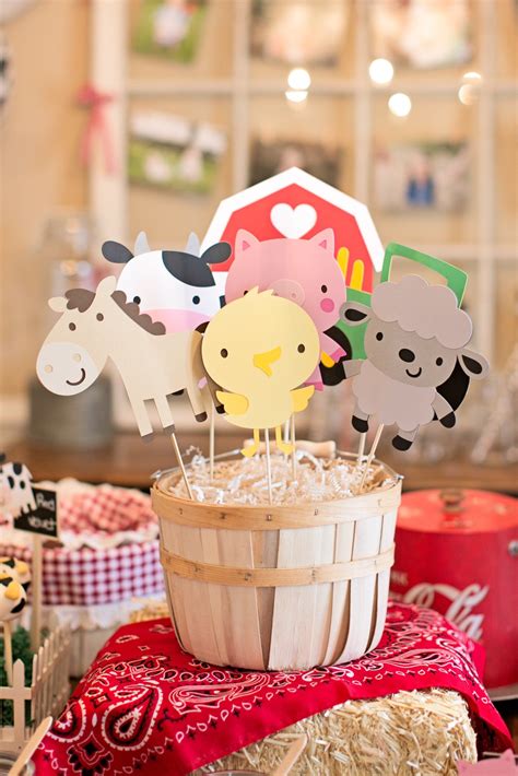 farm animal theme party supplies|farm animal party centerpieces.